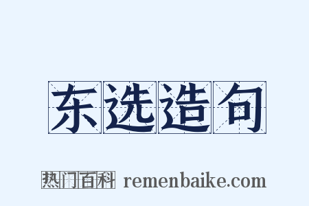 东选造句是什么意思的图片